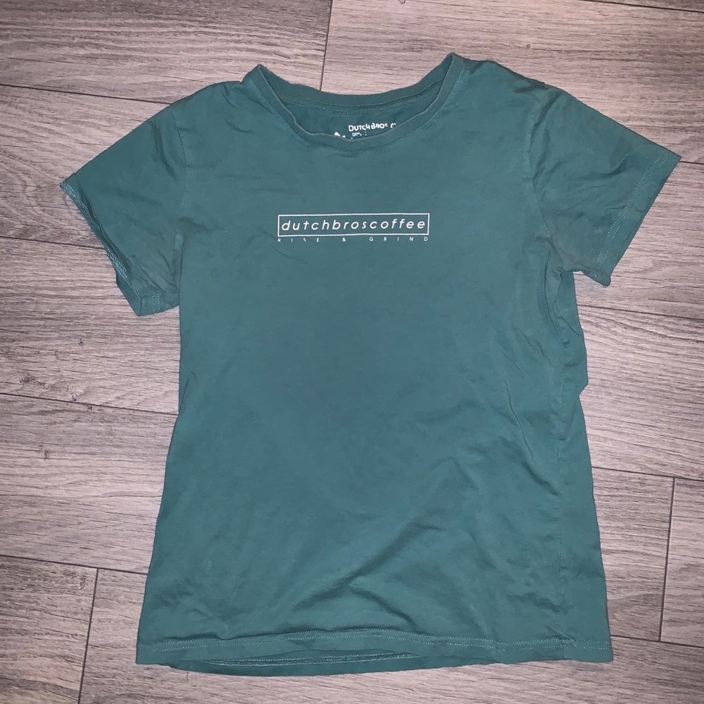 Green Dutch Bros tee